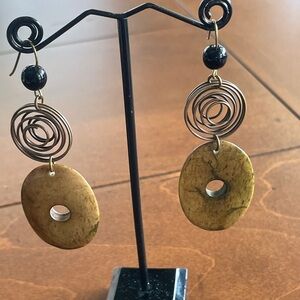 Gorgeous Pair of Artisan Jasper Earrings